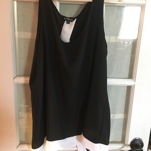 Express blousy tank top. Peakaboo back.